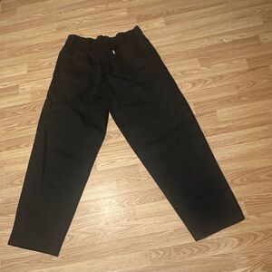 Uncommon Threads Black Chef Pants w/ Deep Front Pockets & 1 Back Pocket - Large